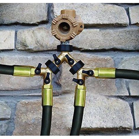Raccord en Y, Raccord de Tuyau, Robinet Double Machine a Lave, 2-Voies Y-Distributeur, 3/4 Pouces pour Connexion de 2 Appareils, pour Robinet Jardin, pour d'adaptateur de cuve