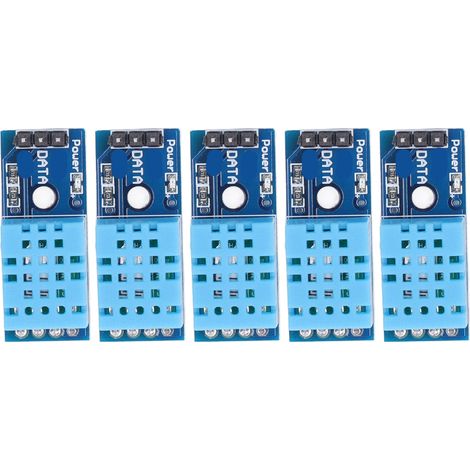 Lot de 5 capteurs numériques d'humidité et température, haute sensibilité, anti-interférence, module pour serre, carte adaptatrice avec lampe (1/5)