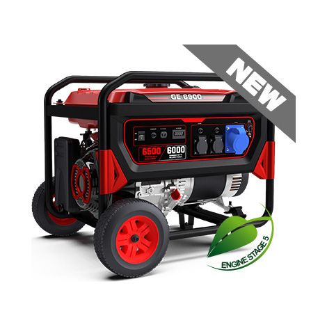 Mosa GE6900 Generatore di Corrente Benzina 6.5 kVA 6.0 kW AVR Monofase Carrellato Avviamento Manuale (1/3)