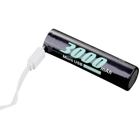 Soshine 18650USB-3.7-3000 Batteria ricaricabile USB micro-B. 18650 Li-Ion 3.6 V 3000 mAh 1 pz. (1/5)