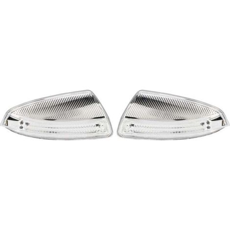 Coppia di specchietti retrovisori esterni a LED con indicatori di direzione integrati, compatibili con Mercedes-Benz Classe C W204 W164 ML 2007-2011