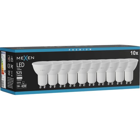 Mexen Nova 10x ampoule LED GU10, 5W, Neutre - 4000K, 525 lm - L107-GU10-0540-01x10 (1/5)