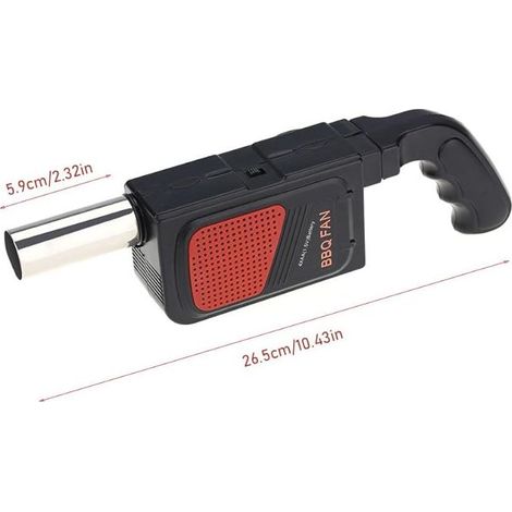 Souffleur électrique pour barbecue - Ventilateur de cuisson portable pour camping et pique-nique - Activateur de feu sans piles (1/5)