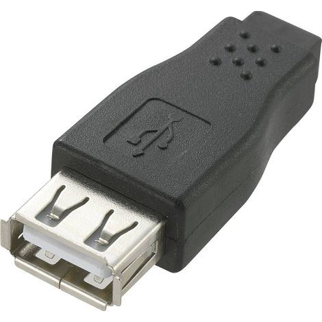 Renkforce USB 2.0 Adaptateur [1x USB 2.0 type A femelle - 1x USB 2.0 femelle Mini-B] RF-4780816 0.00 m Y071762 (1/3)