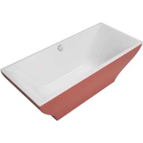 Baignoire îlot LA BELLE Excellence R-corner jusqu'à 180x80 m de u ÜL pierre blanche