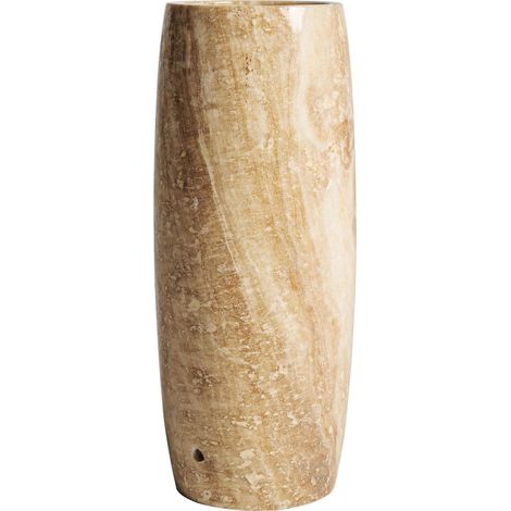 Vase en onyx ivoire esprit nordique - ivoire veiné beige (1/3)