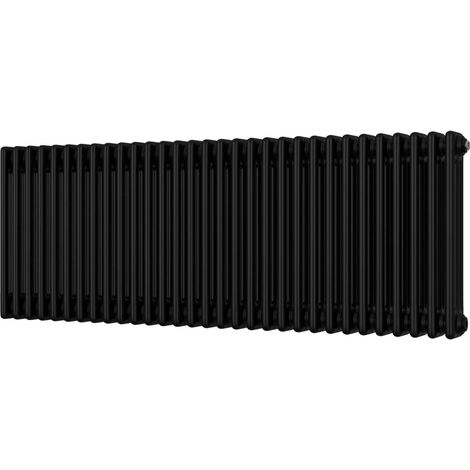 Alpha - Black Column Radiator H500mm x W1355mm 3 Column