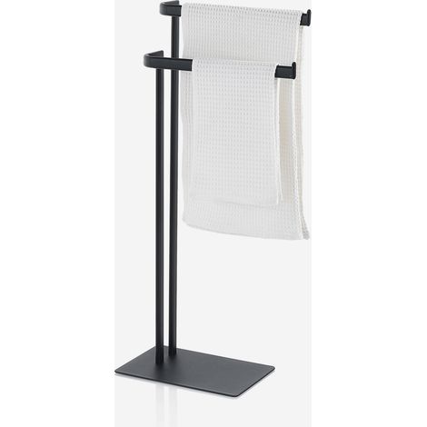 Portasciugamani in metallo con 2 aste design moderno minimal Amira (1/3)