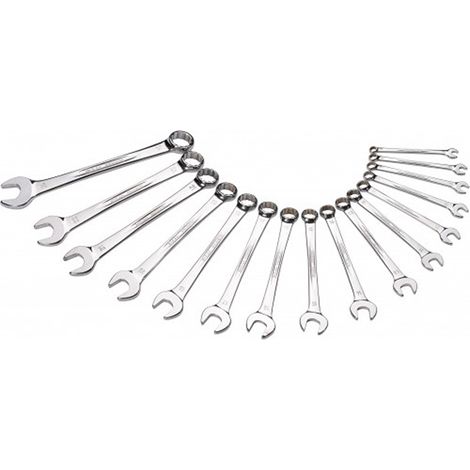 Jeu de clés mixtes SAM 50A 16 pièces en Acier au chrome-vanadium ( Prix pour 1 )