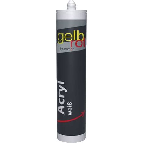 GELBROT Acryl-Dichtmasse 310 ml weiß (1/2)
