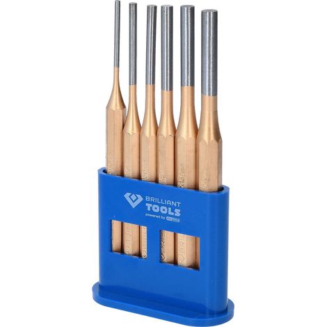 BRILLIANT TOOLS  Juego de  botadores /  pasadores 6  pzas. -  BT085070