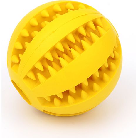 3 pcs Jouet Chien Balle 4.8 cm Chien Caoutchouc Balle À Mâcher Distributeur Jouet Interactif Formation Chien IQ Chaos Puzzle Jouet Sac De Sport Heureux pour Chiot Chat D'intérieur (1/4)