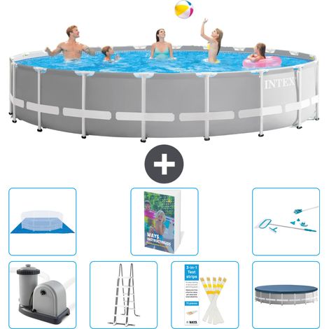 Prism Frame Pool Rund - 610x132 cm - 8-teilig S573