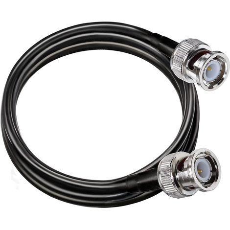 Câble coaxial RG58 HD-SDI Extension BNC mâle vers mâle Faible perte 2 m Pour systèmes de surveillance (1/5)