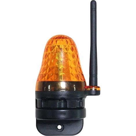 Voyant d’avertissement LED stroboscopique ABS, 12V‑24V‑220V, pour porte et portail (1/4)