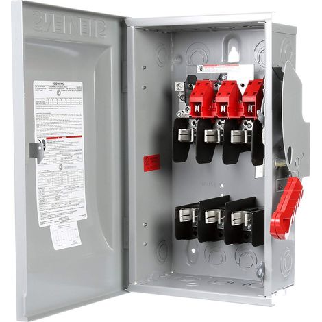 Interrupteur de sécurité robuste à 3 pôles 600 V 4 fils 60 A (1/4)