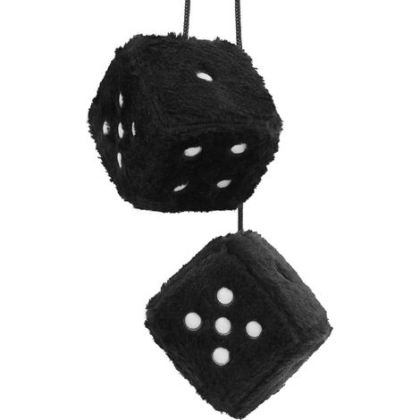 Cubes En Peluche Voiture, Une Paire Cubes Voiture Flous Suspendus, Accessoires Voiture Cubes Peluche Noir Cubes Peluche Accessoires Voiture Intérieur Voiture Rétroviseur 2.75 Pouces Cubes Voiture (1/5)