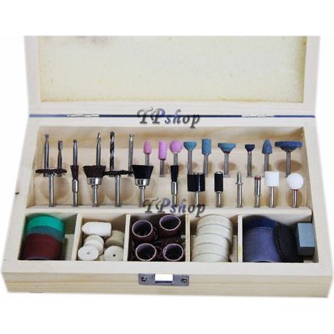 KIT 100pz ACCESSORI MINI TRAPANO smerigliatrice DREMEL MODELLISMO PUNTE FRESE