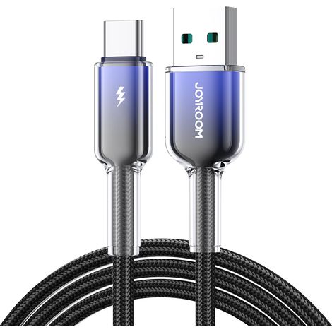 Joyroom S-A42 3A USB-A USB-C Kabel 1,2 m Schwarz (1/5)