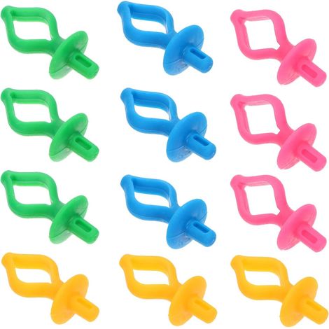 12 clip in silicone per rocchetti, clip per macchina da cucire, fermafilo, accessori, anti-sblocco, compatibili con rocchetti standard, per riporre, cucire, comodi e sicuri.