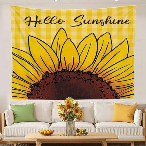 Tapisserie vive et fraîche pour fond de chambre à coucher 150x130cm (1/5)