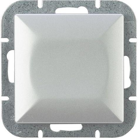 Interruptor unipolar Pearl P/T plateado - E+9000035