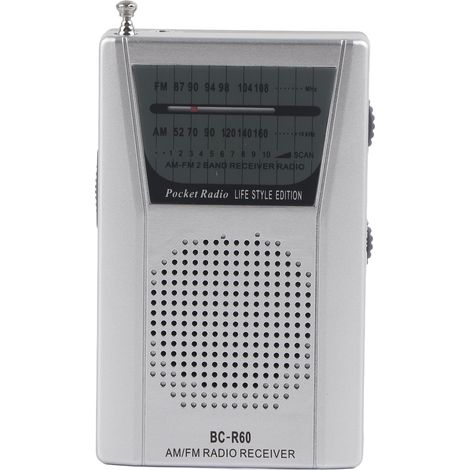 Radio AM FM Portable avec Haut-parleur 5W, Piles, pour Voyage et Urgences (1/5)