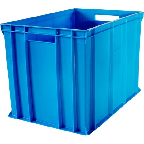 Contenitore in plastica blu 600x400x410