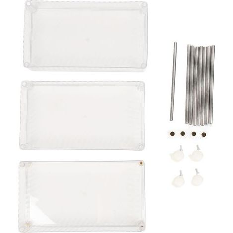 Chariot de rangement de cuisine multifonctionnel à 3 couches, ABS mince, utilitaire roulant pour salle de bain, collations et cosmétiques (1/5)