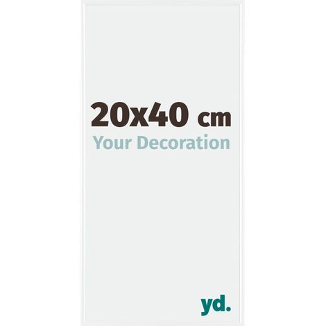 yd. - Cadre photo 20x40 - Blanc Brillant - Plastique - Evry