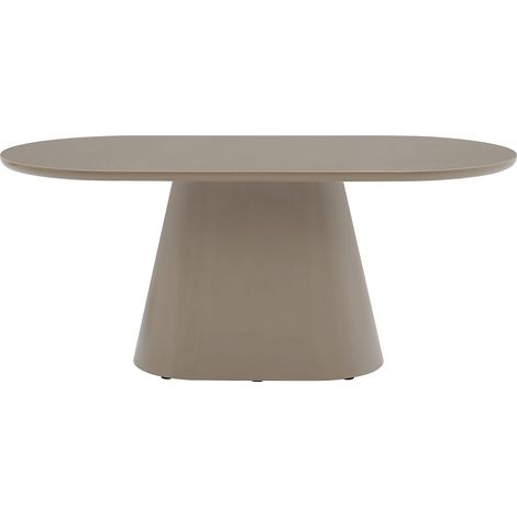 Table à manger 6 personnes en MDF - Taupe - VALIANA (1/4)