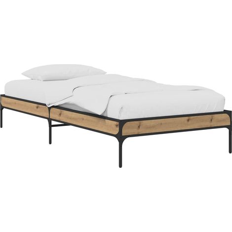 Estructura de cama Roble Artesanal 80 x 200 cm vidaXL (1/5)