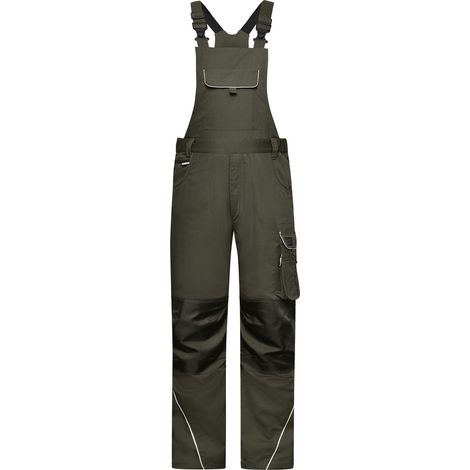 James & Nicholson funktionelle Latzhose JN879 Gr. 98 olive (1/5)