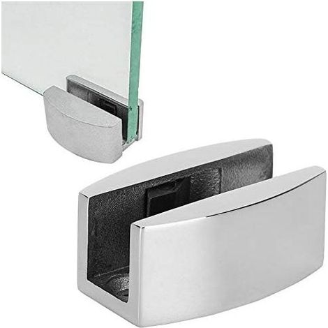 50x23mm Glass Sliding Door Guide, Stainless Steel Door Floor Roller Guide Swing Stopper for Frameless Glass Sliding Doors(Light) (1/5)