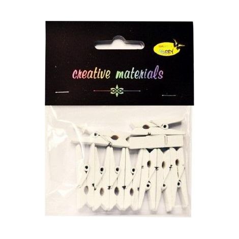 Clips blancos de 35 mm, 10 unidades