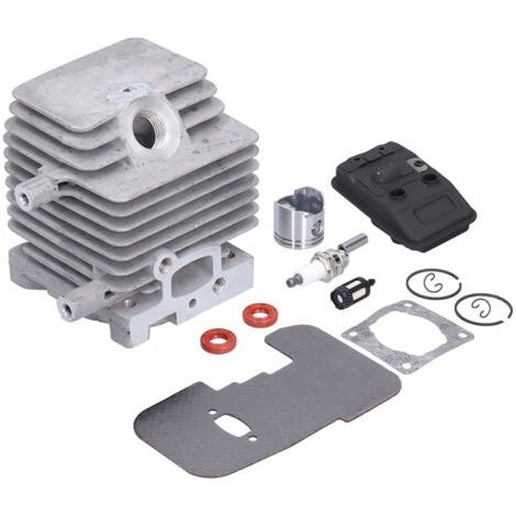 ,Jeu de Pistons de Cylindre, Kit de Joints de Silencieux D'échappement de Piston de Cylindre pour Débroussailleuse Stihl FS75 FS80 FS85 OEM 4137‑140-0603 4137 020 1202 4137 020 1201 (1/5)