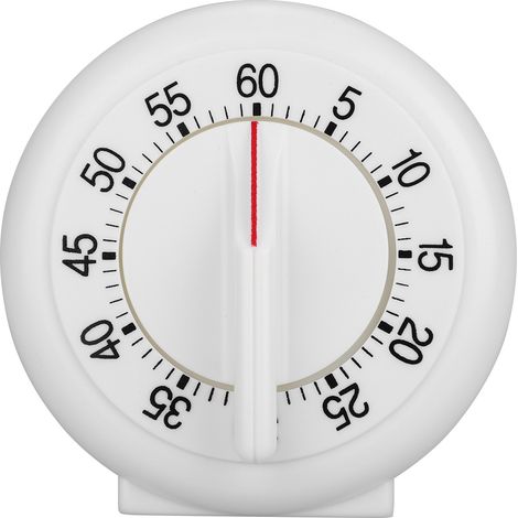 Minuterie de cuisine de forme ronde de 60 minutes, anneau de cuisson, compteur mécanique, réveil
