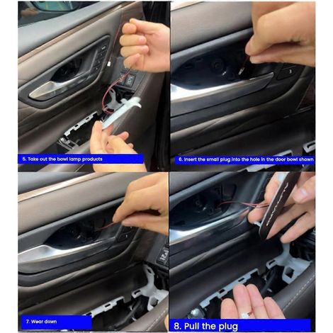 Für Alphard 40 Serie 2023+ Türschweller-Ambientebeleuchtung