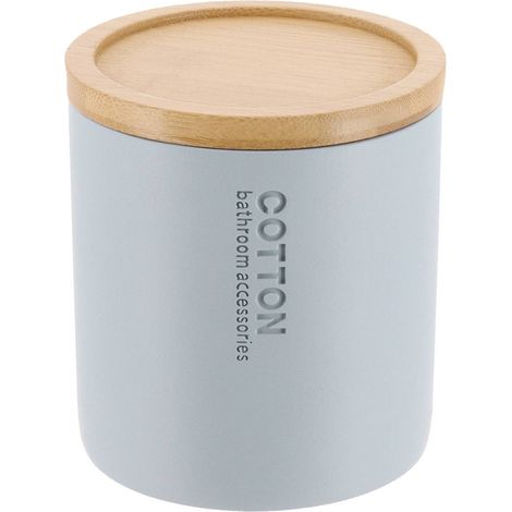 Scatola in poliresina con coperchio in bambù - bambù azzurro - Tendance