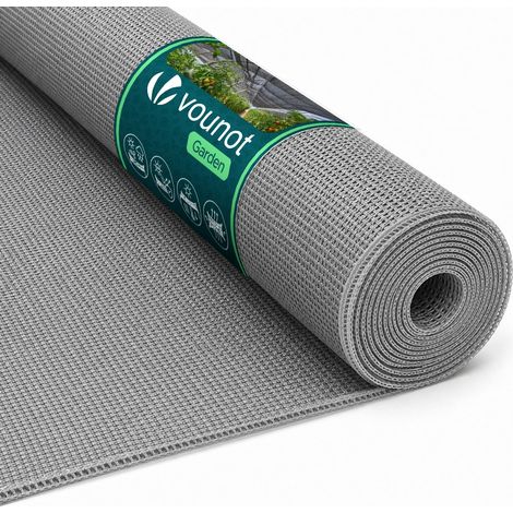 Filet d’Ombrage pour Serre HDPE 90g/m² Filet de Protection Multi-Usage Serre Tunnel Potager Tomates Poulailler Résistant Intemperies Anti UV Installation Facile 1x10m Gris (1/5)