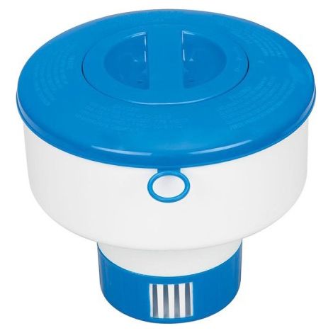 DIFFUSEUR FLOTTANT GRAND MODELE BAGUE DE REGLAGE POUR GALET CHLORE BROME PISCINE SPA