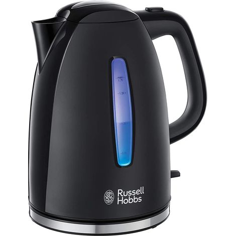 Bouilloire Electrique [Ultra rapide] Textures+ (1,7 L, 2400 W, Ouverture automatique, Marqueurs 1/2/3 tasses, Economie d'énergie, Eclairage LED, Filtre anticalcaire amovible) 22591-70 (1/5)