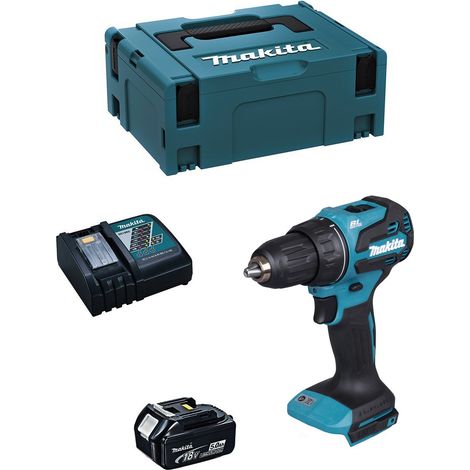 Taladro Atornillador MAKITA DDF490RTJ1 (1 x 5,0 Ah + DC18RC + MAKPAC 2) (1/5)