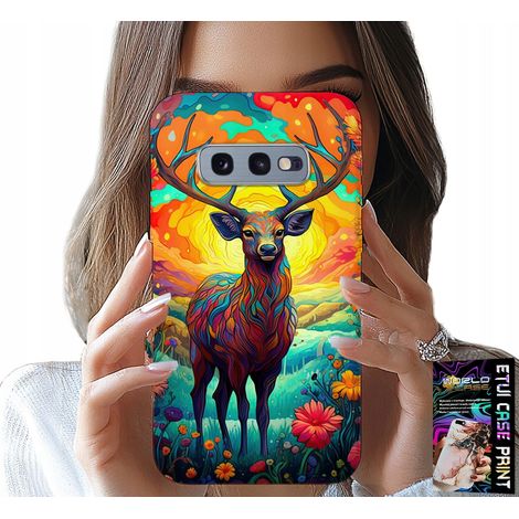 Custodia per Samsung Galaxy S10E - motivi colorati: cervo, alce, animali della foresta (1/5)