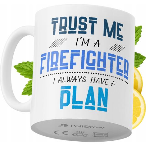 Mug humoristique pour pompier, avec un texte amusant et un design graphique original. Idéal pour les anniversaires, les fêtes et les occasions spéciales. Mug premium pour la maison, le bureau et le tr (1/5)