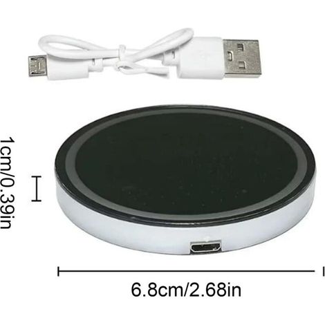 Lampada LED impermeabile per interni auto, illuminazione veicolo, luci senza fili, accessori auto luminosi (6,8 x 6,8 x 1 cm) (1/3)