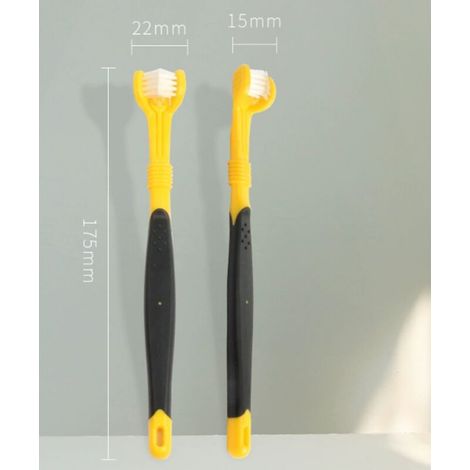 5 Pièces Brosse a Dent pour Chien,Brosse à dents pour animaux de compagnie pour le Nettoyage et le Soin des Dents du Chien,pour Animal Chiens et Chat Améliore l'hygiène Buccale