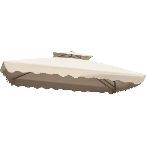 Telo di copertura per tendalino, in policotone resistente, facile installazione, beige-b, 2,5 m² 4 pezzi (1/2)