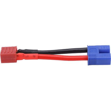 Flexibles Silikon-Adapterkabel mit weiblichem T-Stecker auf EC3-Stecker für ferngesteuerte Autos, Flugzeuge oder Boote. (1/5)