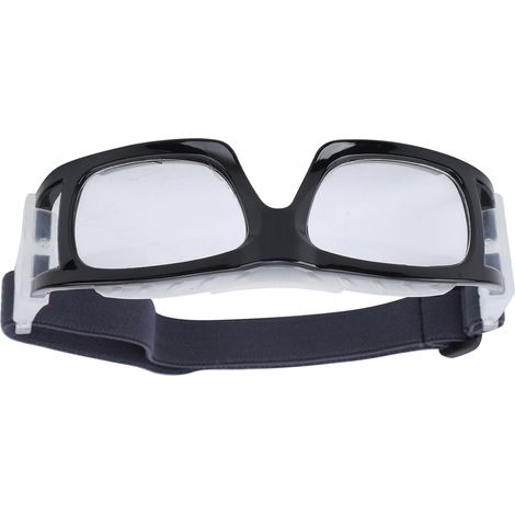 Anlorr Sportbrille für Basketball, Fußball, Badminton und Tennis, bruchsichere Brille (schwarz) (1/5)